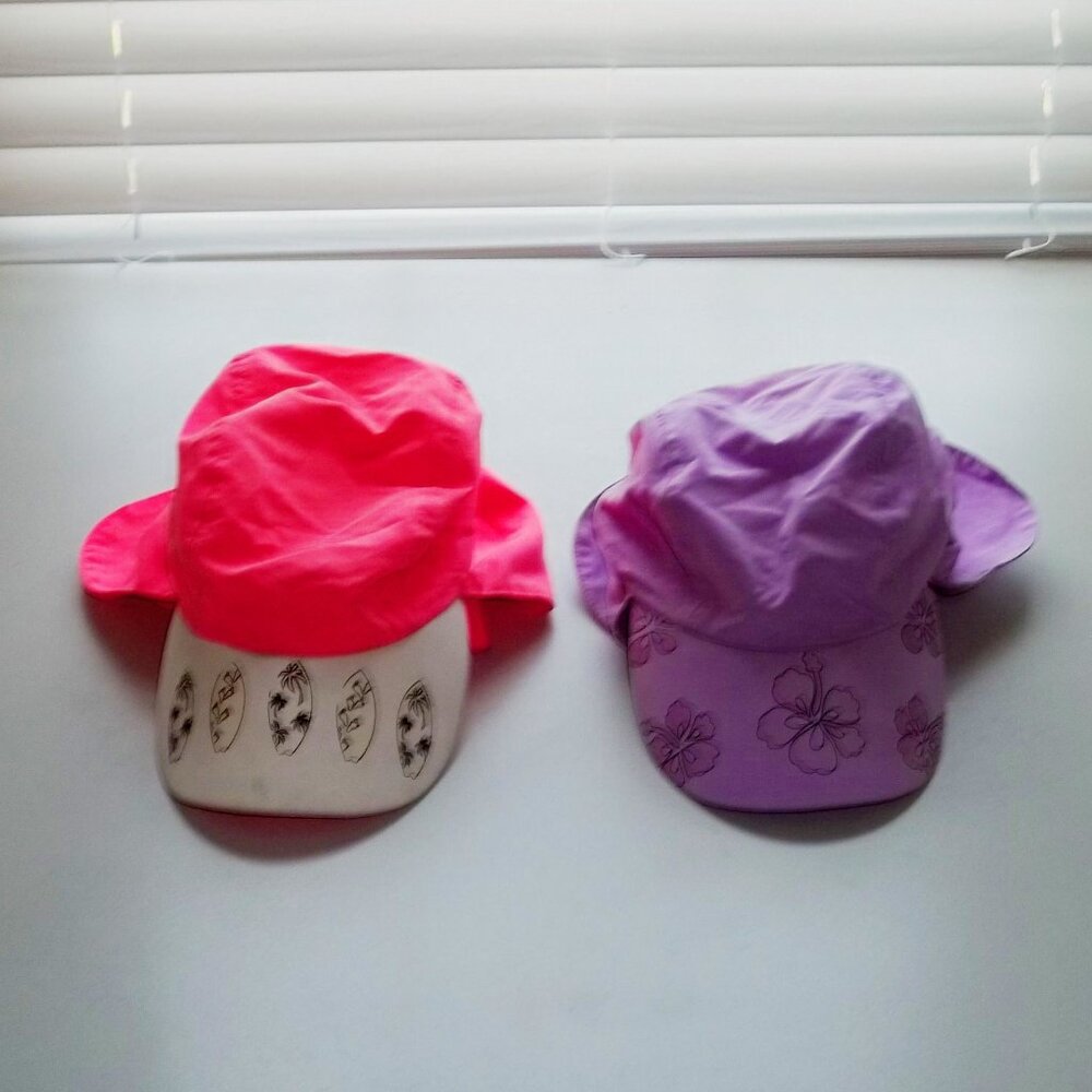 Girls Sun Protection Hats, UPF 50+, Legionnaire style with flap in the back